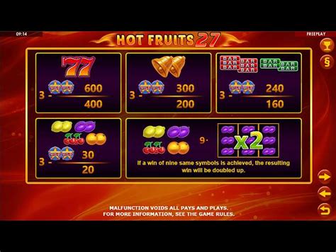 Hot Fruits 27 NetBet